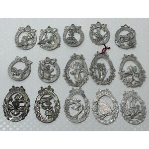VTG 15 Annual Alabama Different Designs Metal Christmas Tree Ornaments